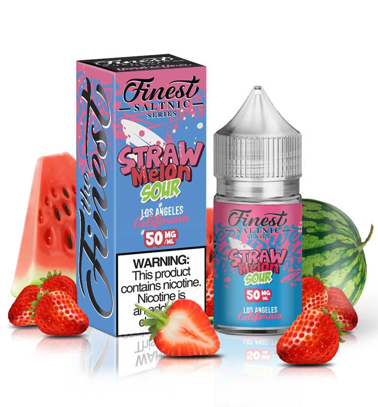 The Finest Strawmelon Sour Salt Nic Juice