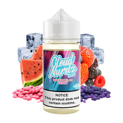 Iced Watermelon Berry Cloud Nurdz E-Juice